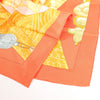 Secondhand Hermès Carré 90 "TIBET" Silk handkerchief in Orange