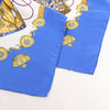 Hermès Carré 90 "Tambour no Taiko" Silk handkerchief in Blue Secondhand
