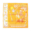Hermès Carré 90 "Tea for Two" Silk handkerchief in Orange Secondhand