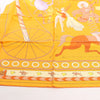 Hermès Carré 90 "Tea for Two" Silk handkerchief in Orange Secondhand