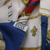 Hermès Carré 90 "Vue du Carrosse de la Galère La Réale" Silk handkerchief in Navy Blue Secondhand