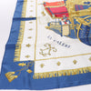 Hermès Carré 90 "Vue du Carrosse de la Galère La Réale" Silk handkerchief in Navy Blue Secondhand