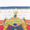 Hermès Carré 90 "Vue du Carrosse de la Galère La Réale" Silk handkerchief in Navy Blue Secondhand