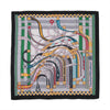 Hermès Carré Geant "Voltes et Pirouettes" Cashemere & Silk Scarf in Black Secondhand