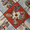 Hermès Carré 90 "Voyages En Russie" Silk handkerchief in Beige x Blue Secondhand