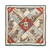 Hermès Carré 90 "Voyages En Russie" Silk handkerchief in Beige x Blue Secondhand