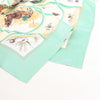 Hermès Carré 90 "Auteuil en Mai" Silk handkerchief in Green Secondhand