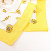 Secondhand Hermès Carré 90 "Clips" Silk handkerchief in Yellow