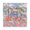 Hermès Carré 90 Double Face "Les Douze Leopards" Silk handkerchief in Multicolor Secondhand