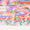 Hermès Carré 90 Double Face "Les Douze Leopards" Silk handkerchief in Multicolor Secondhand