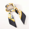 Hermès Carré 90 "tendresse feline" Silk handkerchief in Black x Yellow Secondhand