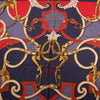 Hermès Carré Géant "L'INSTRUCTION DUROY" Cashmere & Silk Scarf in in Navy Blue x Red Secondhand