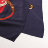 Hermès Carré Géant "L'INSTRUCTION DUROY" Cashmere & Silk Scarf in in Navy Blue x Red Secondhand