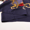 Hermès Carré Géant "L'INSTRUCTION DUROY" Cashmere & Silk Scarf in in Navy Blue x Red Secondhand