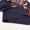 Hermès Carré Géant "L'INSTRUCTION DUROY" Cashmere & Silk Scarf in in Navy Blue x Red Secondhand