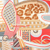 Hermès Carré Geant "La Selle Imaginaire" Cashemere & Silk Scarf in Red Secondhand