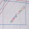 Hermès Carré Géant "PIQUE SELLIER" Cashmere & Silk Scarf in Gray Secondhand
