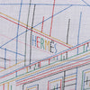 Hermès Carré Géant "PIQUE SELLIER" Cashmere & Silk Scarf in Gray Secondhand