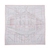 Hermès Carré Géant "PIQUE SELLIER" Cashmere & Silk Scarf in Gray Secondhand