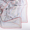 Hermès Carré Géant "PIQUE SELLIER" Cashmere & Silk Scarf in Gray Secondhand