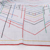 Hermès Carré Géant "PIQUE SELLIER" Cashmere & Silk Scarf in Gray Secondhand