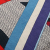 Hermès Carré Géant "SANGLES EN ZIGZAG" Cashmere x Silk scarf in Blue x Red Secondhand
