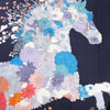 Hermès Carré Géant "Robe Legere" Cashmere x Silk handkerchief in Navy Blue Secondhand