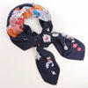 Hermès Carré Géant "Robe Legere" Cashmere x Silk handkerchief in Navy Blue Secondhand