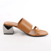 HERMES Cornelia Leather Sandals in Brown, Size 39 EU Secondhand