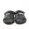 HERMES Cypre Leather Sandals in Black, Size 42 EU Secondhand