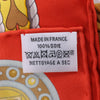 Hermès Carré 90 "HARNAIS DE COEUR" Silk handkerchief in Red Secondhand