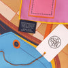 Hermès Carré 90 Double Face "Tapis de Selle" Silk handkerchief in Orange Secondhand