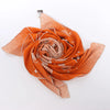 Hermès Carré 140 "CLAIR DE LUNE" Cashmere x Silk handkerchief in Orange Secondhand
