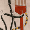 Hermès Carré 100 "RONDS DE MARCHE" Cashmere x Silk handkerchief in Beige Secondhand