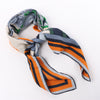 Hermès Carré 100 "ROBOCABAR" Cashmere and Silk Scarf in Blue x Orange Secondhand