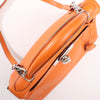 HERMÈS Kelly 28 Le Tournay Taurillon Clemence Handbag in Orange Silver Metal Fittings □H: 2004 Secondhand