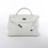 HERMÈS Kelly 40 Le Tournay Taurillon Clemence Handbag in White □D: 2000 Secondhand