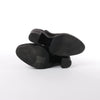 Secondhand HERMES Leather & Suede Strap Heels in Black, Size 38 EU