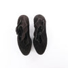 Secondhand HERMES Leather & Suede Strap Heels in Black, Size 38 EU