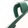 HERMES Oran Epsom Leather Sandals in Vert Cactus Green, Size 39 EU Secondhand