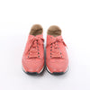 Secondhand Hermès Quick Leather x Suede Sneakers in Pink, Size EU 37