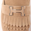 Hermès Royal Suede Loafer in Beige, Size 38.5 EU Secondhand