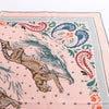 Hermès Double Face 90 "Cheetah Bandana" 100% Silk Scarf in Pink x Orange Secondhand