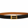 Hermès vintage two-tone leather belt from 1984