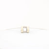 Hermes Pop H Necklace Metal × 925 in Ecru x Silver Secondhand