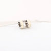 Hermes Pop H Necklace Metal × 925 in Ecru x Silver Secondhand