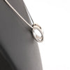 Hermes Pop H Necklace Metal × 925 in Ecru x Silver Secondhand