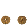 Secondhand Chanel CC Gold Plated Enamel Clip On Earrings