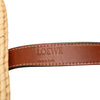 LOEWE Medium Floral Embroidered Raffia Basket Tote Secondhand