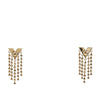 Louis Vuitton Gold Plated Essentials V Skin Push Back Earrings Secondhand